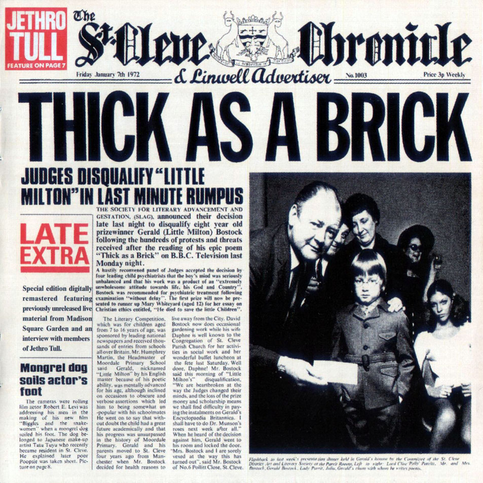 Thick As A Brick Jethro Tull