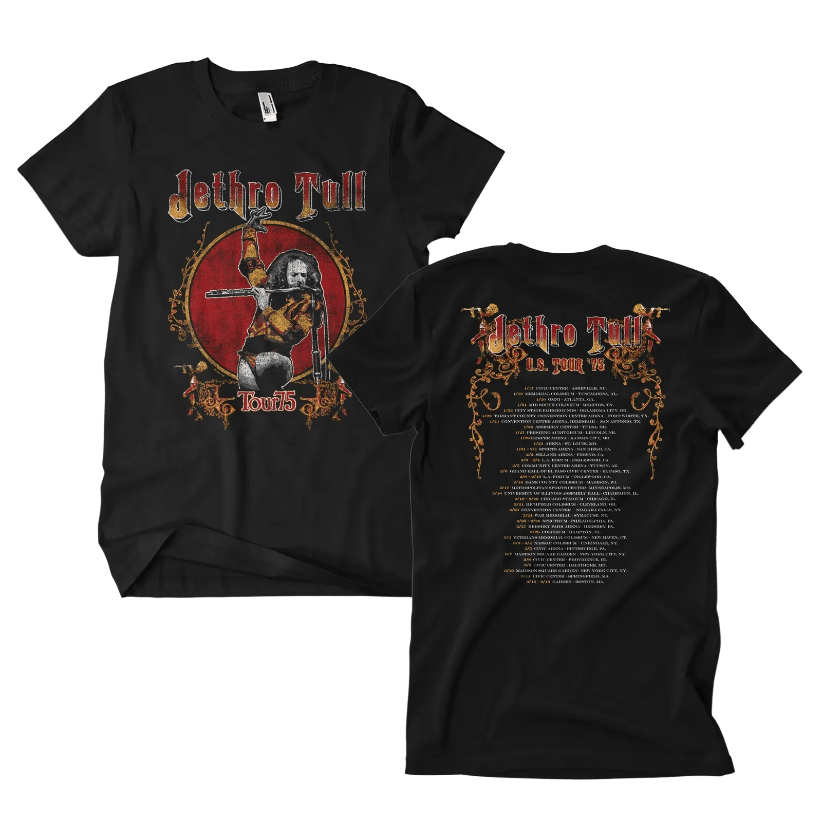 Tour '75' T-Shirt - Jethro Tull